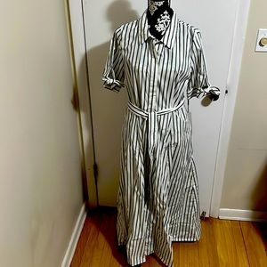 Calvin Klein full length shirt dress, NWT, size 12